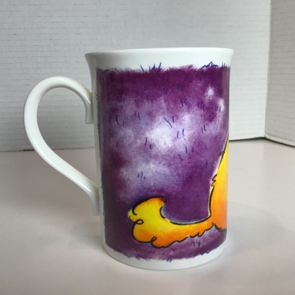 VTG Duchess Fine Bine China Whimsical Scratching Dog Mug - Picture 4 of 8